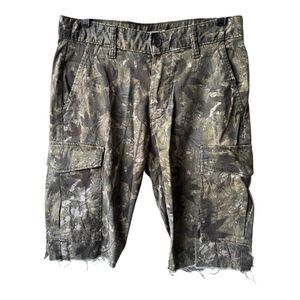 30x30 Old Navy Men's Camouflage Cut Off Cargo Shorts Camo Straight Built in flex